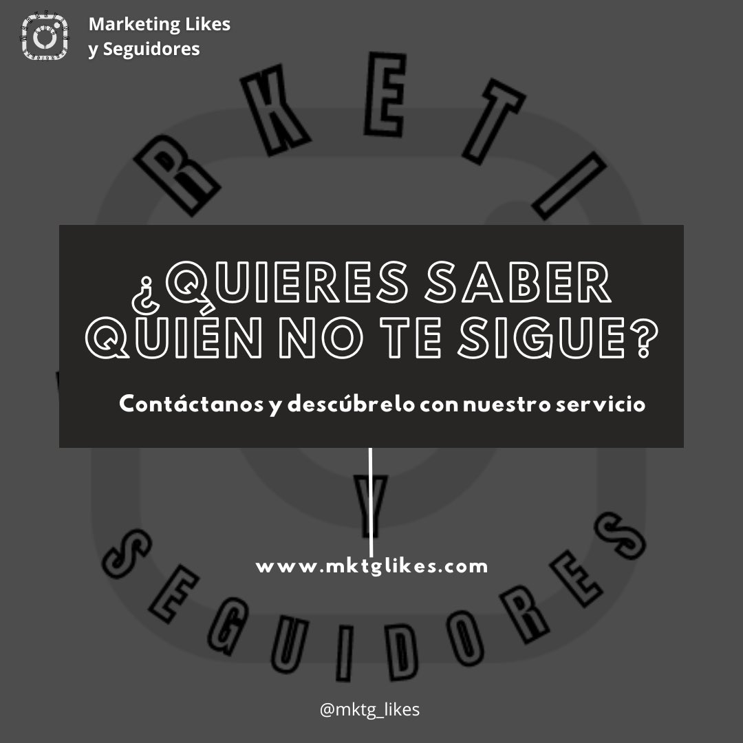 Descubre quién no te sigue en Instagram con nuestro servicio 💪🏼