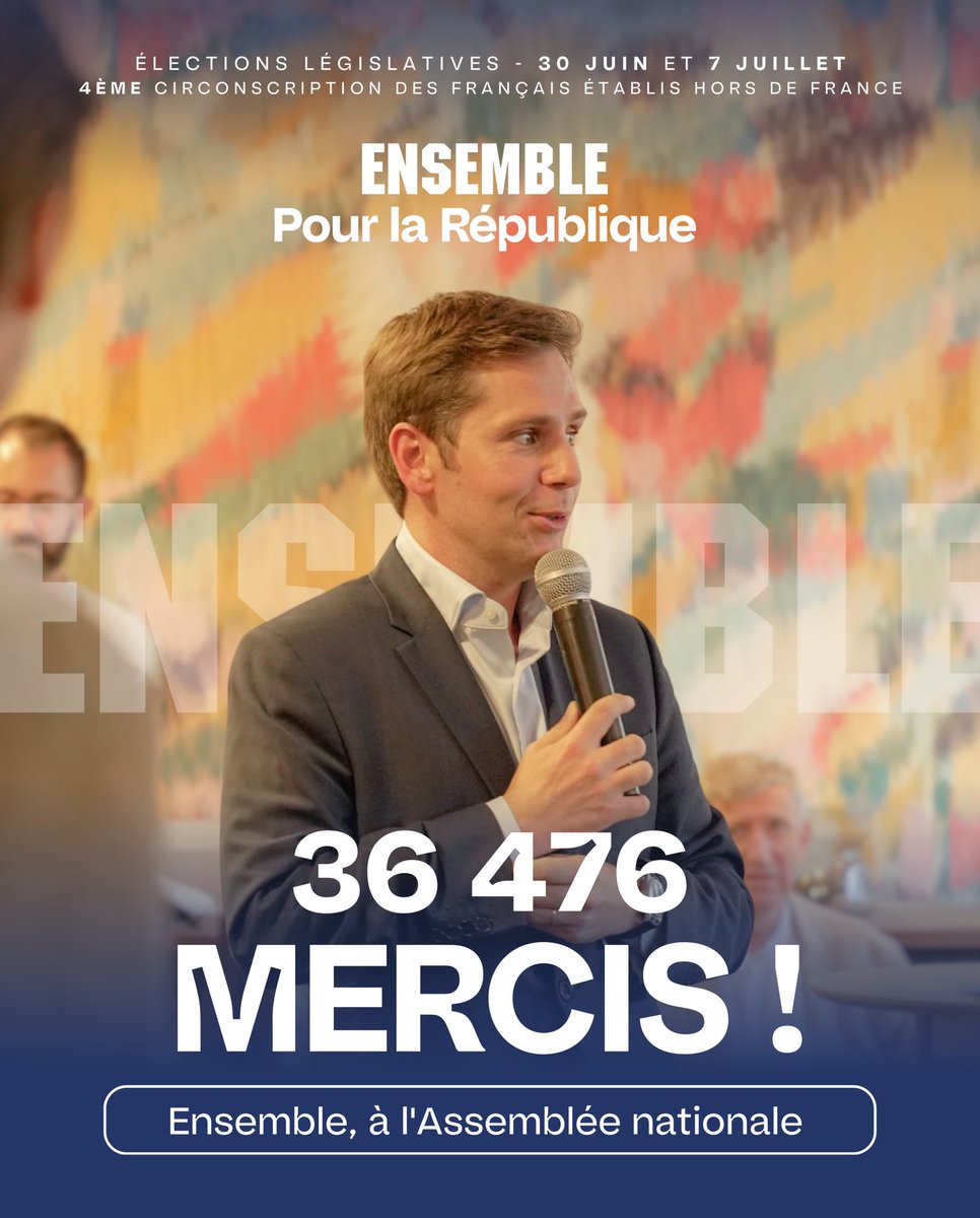 PA_Anglade's tweet image. 🇫🇷🇪🇺Merci à tous les Français établis au Benelux pour leur confiance renouvelée !
À l’Assemblée je défendrai le projet résolument républicain et européen pour lequel vous m’avez élu !