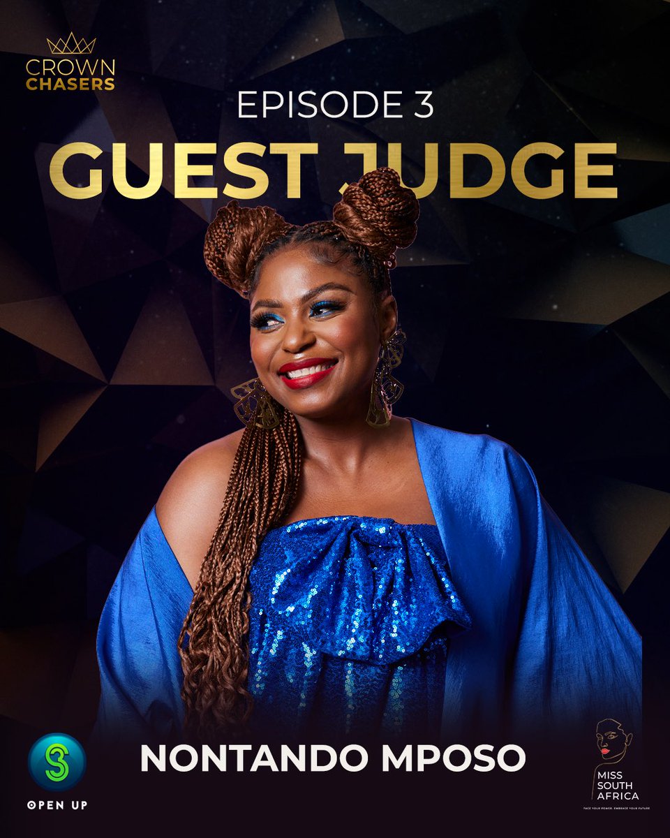 Official Crown Chasers👑 (@crown_chasers) on Twitter photo Our guest judge for <a href="/Crown_chasers/">Official Crown Chasers👑</a> episode 3 is the award winning journalist and Editor in chief of <a href="/GLAMOUR_sa/">GLAMOUR South Africa</a> magazine, Nontando Mposo. 🤩
Catch her live this Saturday at 8:30 PM on @sabc3 . 📺
#MissSA2024 #CrownChasers #Episode3 #Season3 #RealitySeries Our guest judge for <a href="/Crown_chasers/">Official Crown Chasers👑</a> episode 3 is the award winning journalist and Editor in chief of <a href="/GLAMOUR_sa/">GLAMOUR South Africa</a> magazine, Nontando Mposo. 🤩
Catch her live this Saturday at 8:30 PM on @sabc3 . 📺
#MissSA2024 #CrownChasers #Episode3 #Season3 #RealitySeries