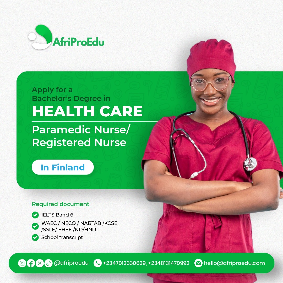 afriproedu's tweet image. Bag these Degrees!
Register now and secure your spot in the August batch. Click the link to get started:
afriproedu.com/list-of-course…
#StudyInFinland
#BusinessAdministration
#InformationTechnology
#HealthCare
#InternationalBusiness
#ParamedicNurse
#AfriProEdu
#Education