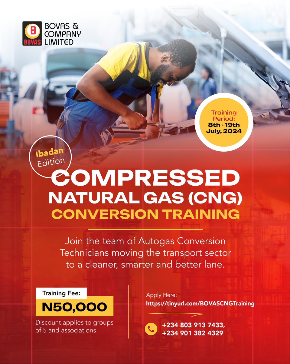 bovasgroup's tweet image. Calling all technicians! 

Seeking an opportunity in clean energy? 

Join the BOVAS CNG conversion training to learn how to convert vehicles to cleaner CNG! 

Sign up at the link in our bio and share this with a technician you know. 

#BOVAS #BetterServiceWithBOVAS #CNGConversion