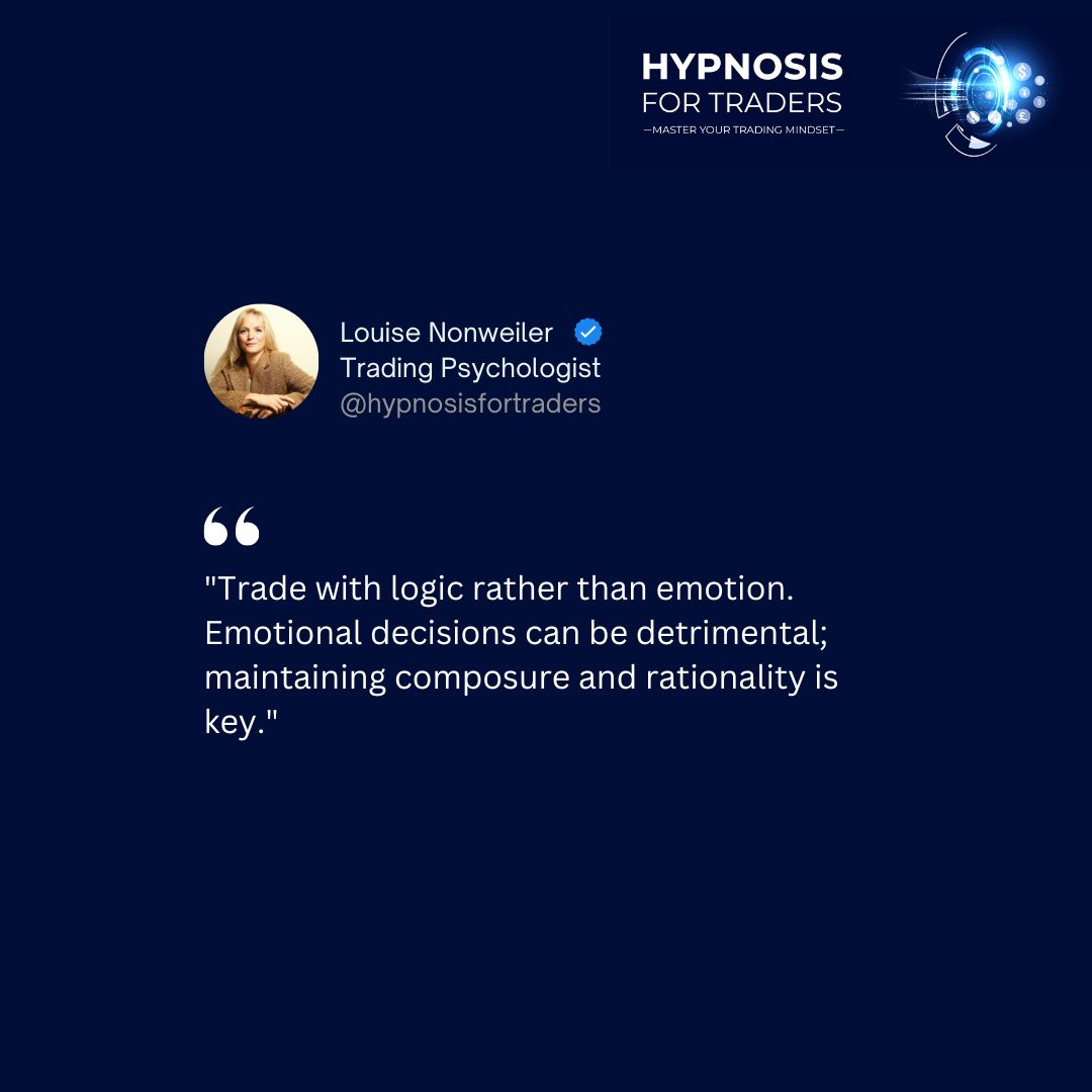 Hypnosis4Trader's tweet image. Trade logically, not emotionally. 

Emotional decisions can harm; 
stay composed and rational. 📉 

#TradingLogic #StayComposed