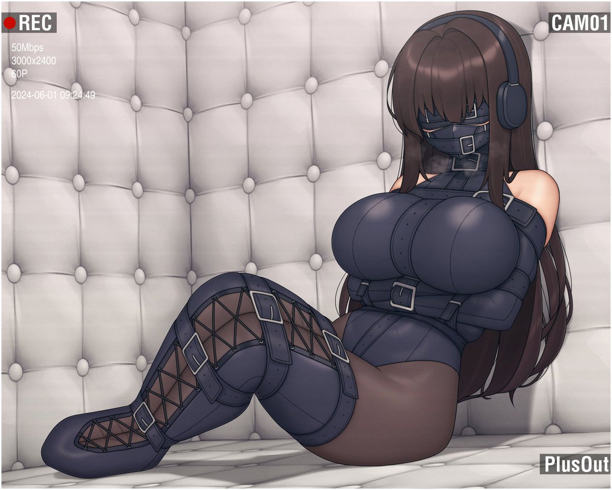 PlusOut2's tweet photo. It is a remake of a Soi's past painting = v=
https://t.co/NLysA3GrFe

Five years later, she is still working hard XD!

As always, there are more versions in my Patreon ~_~
Sleepsack, Prisoner rubber outfit, hood or etc.. https://t.co/B5N77sTIwV