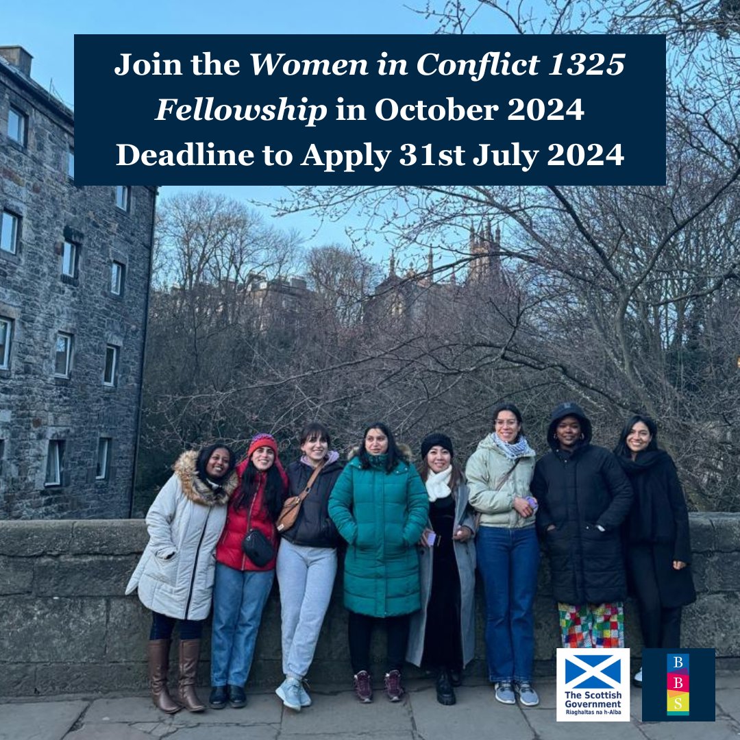 Beyond Borders Scotland (@beyondborders__) on Twitter photo Our October 2024 Women in Conflict 1325 Fellowship is now taking applications!
Visit the link in our bio for more information and to access the application form!
Any questions or queries please email: Fellowship@beyondbordersscotland.com Our October 2024 Women in Conflict 1325 Fellowship is now taking applications!
Visit the link in our bio for more information and to access the application form!
Any questions or queries please email: Fellowship@beyondbordersscotland.com