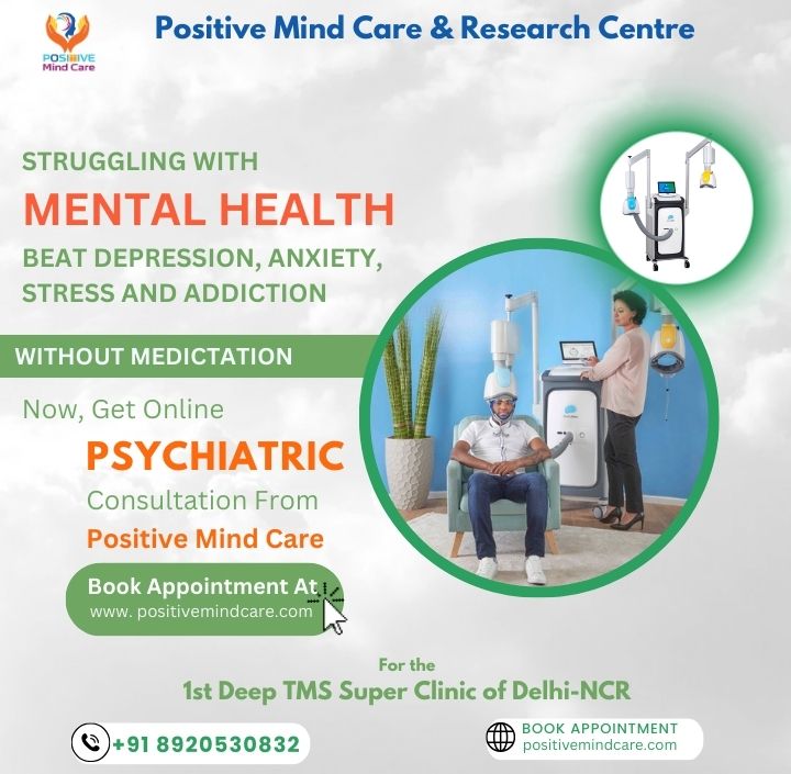 If you are Struggling with Mental Health Issues So Start Recovering Today with Positive Mind Care 😊 

Beat Mental Health Problem without Medication 
#depression #anxiety #ocd #addiction 

Call Now:- 8920530832
