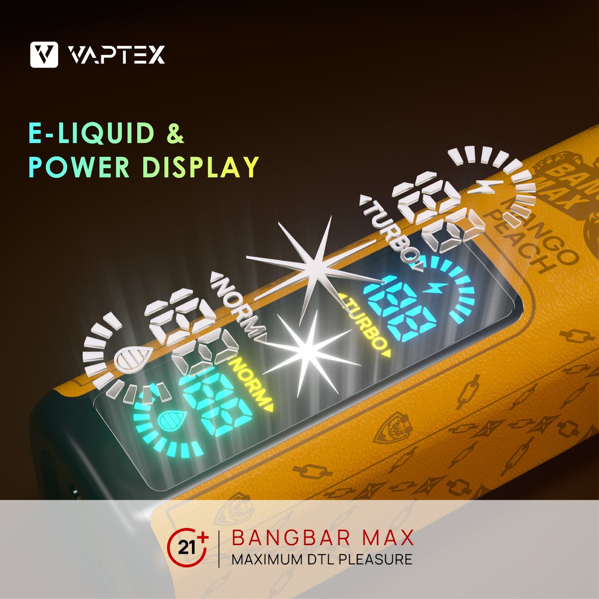Real-Time Battery🔋 and E-liquid Display💨, keep you from anxiety🥰

#bangbarmax #bangbar #vaptex #vaptexworld