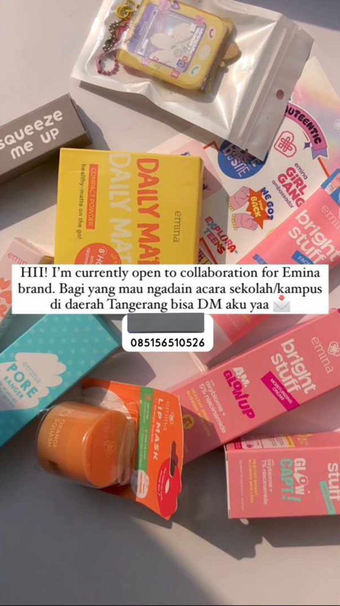 lisapremiumin's tweet photo. Guys kalo kalian punya event atau acara dan lagi cari sponsor terus mau di sponsorin sama emina cosmetics kalian bisa banget chat aku yaaa, terimakasi🫶😘
(Based tangerang raya only)

Whatsapp👇
https://t.co/KwzpkktUh4

#zonabu #zonauang https://t.co/9uj2c0UXmJ