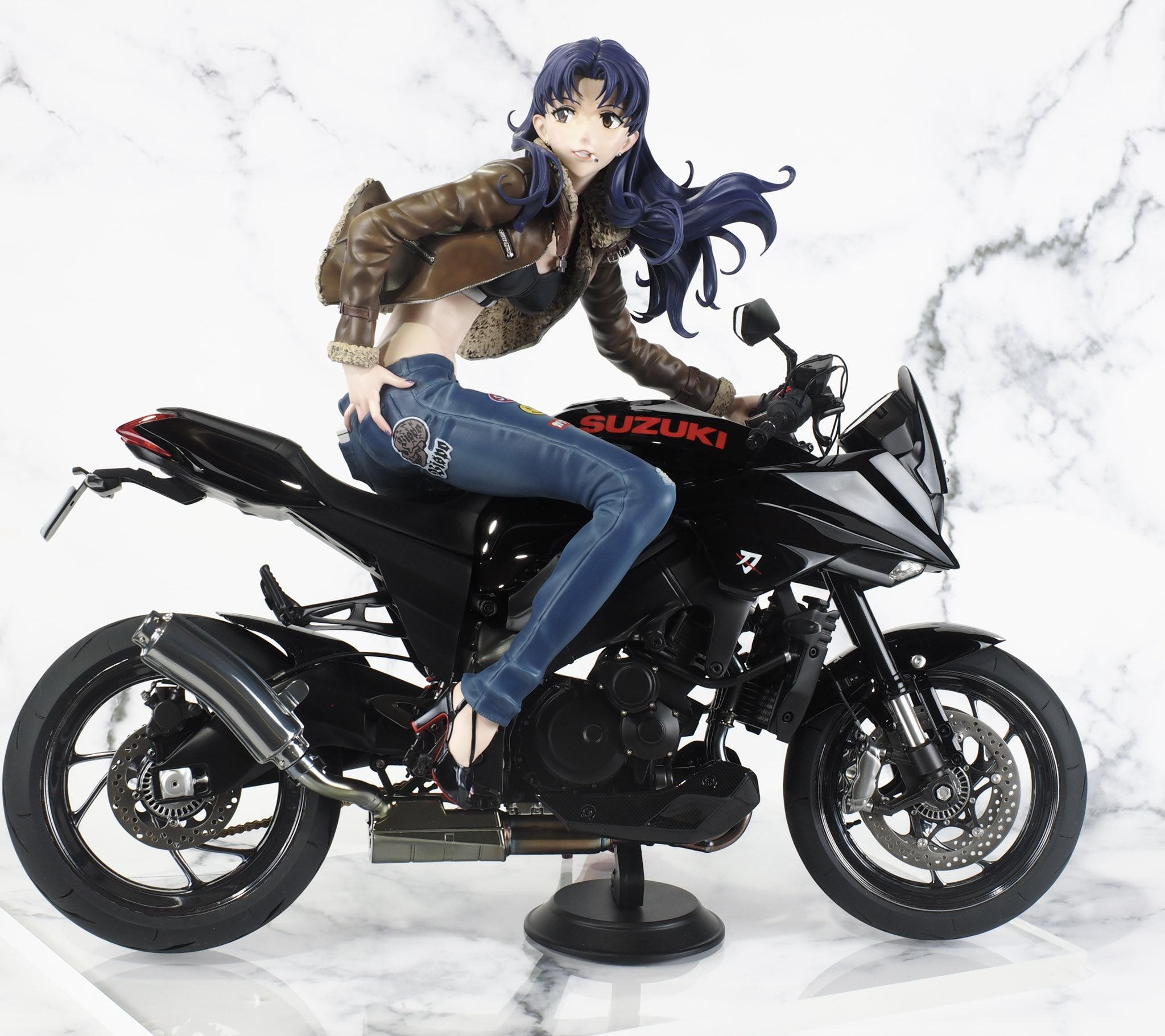 Yahoo!オークション - Vispo 1/6 ミサトさんとバイク 未組立品