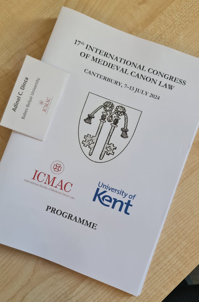 ScriptTrans's tweet image. Opening of the Seventeenth International Congress of Medieval Canon Law - Canterbury, UK, 7-13 July 2024. Looking forward to a week of in-depth discussions on the intersection of law, history, and ecclesiastical studies.
# ICMCL2024 #canonlaw #RESTORY @RestoryHeritage