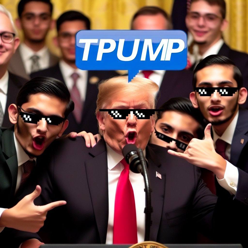 trumppumpoff's tweet photo. Me and the Homies after the Bull run with TPUMP in our Hands #memecoin #DonaldTrump #gem #100xgem https://t.co/WjAHchEpuE