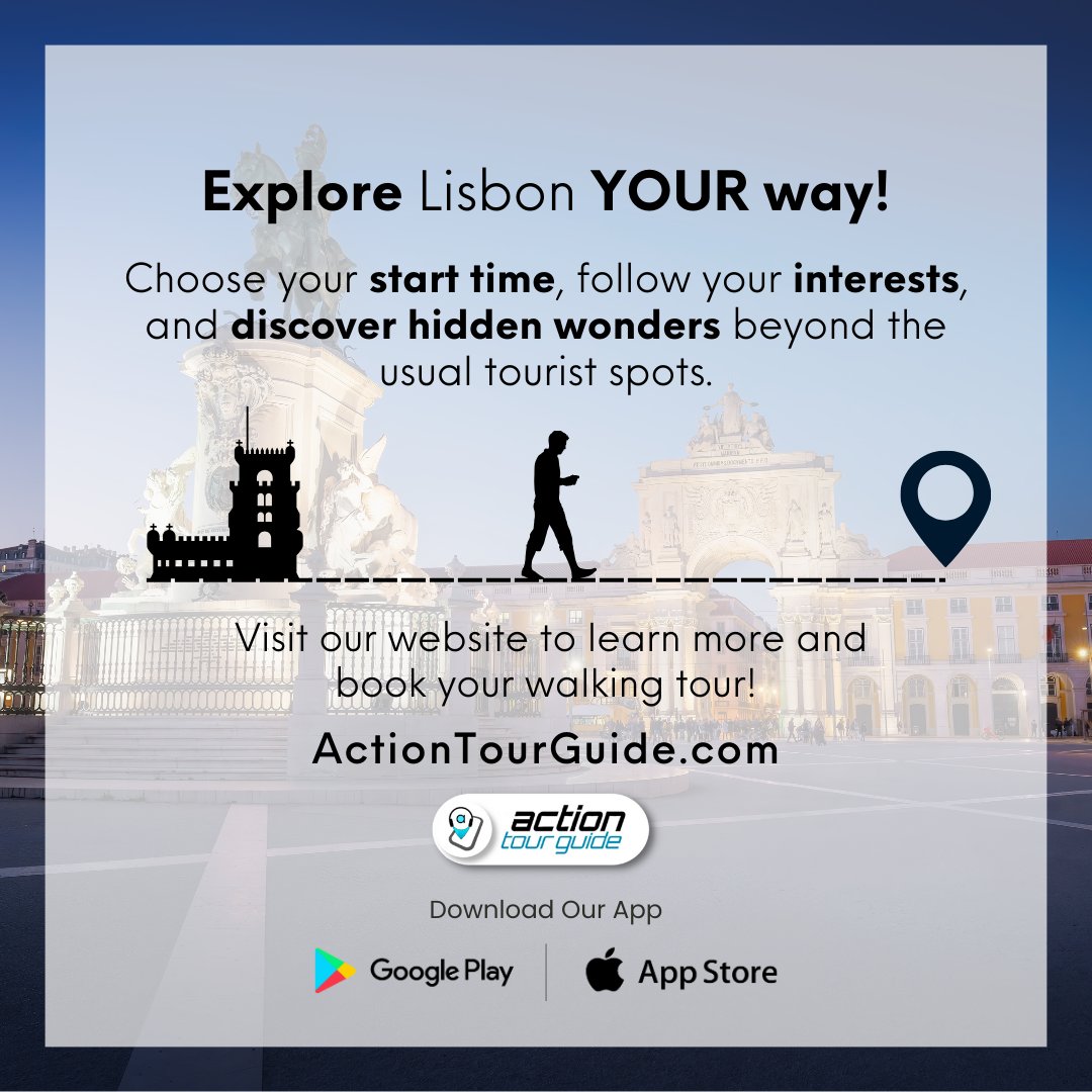 actiontourguide's tweet image. Step into history and explore Lisbon's charm on our new self-guided walking tour. Discover hidden gems and iconic landmarks at your own pace. 
#lisbonwalkingtour #selfguidedtour #Portugal #Lisbon
#PortugalTravel #ExplorePortugal 

For Bookings: rb.gy/5gqwi2