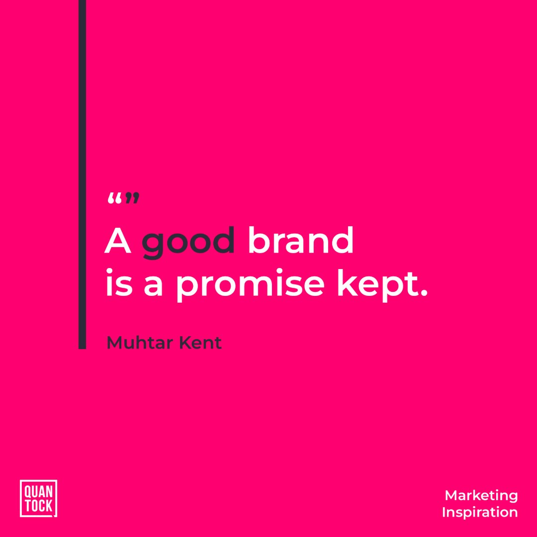 quantockstudio's tweet image. A good brand is a promise kept ✅

At the heart of every great brand lies a simple promise that it makes to its customers - a promise that it will deliver on every time. Whether it&apos;s a commitment to quality, reliability, or customer service, a good brand always keeps its word.