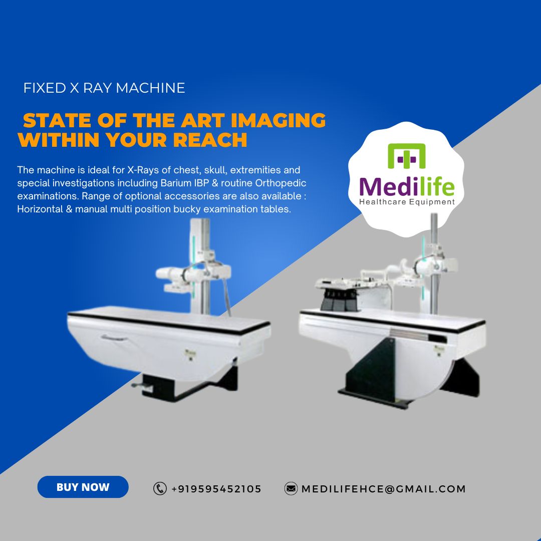 Medilifemktg's tweet image. State of the art imaging within your reach
The machine is ideal for X-Rays of chest, skull, extremities and special investigations including Barium IBP &amp;amp; routine Orthopedic examinations. 
Come to Find out more call / whatsapp on +919595452105 / +919112092002
#FixedXRayMachine