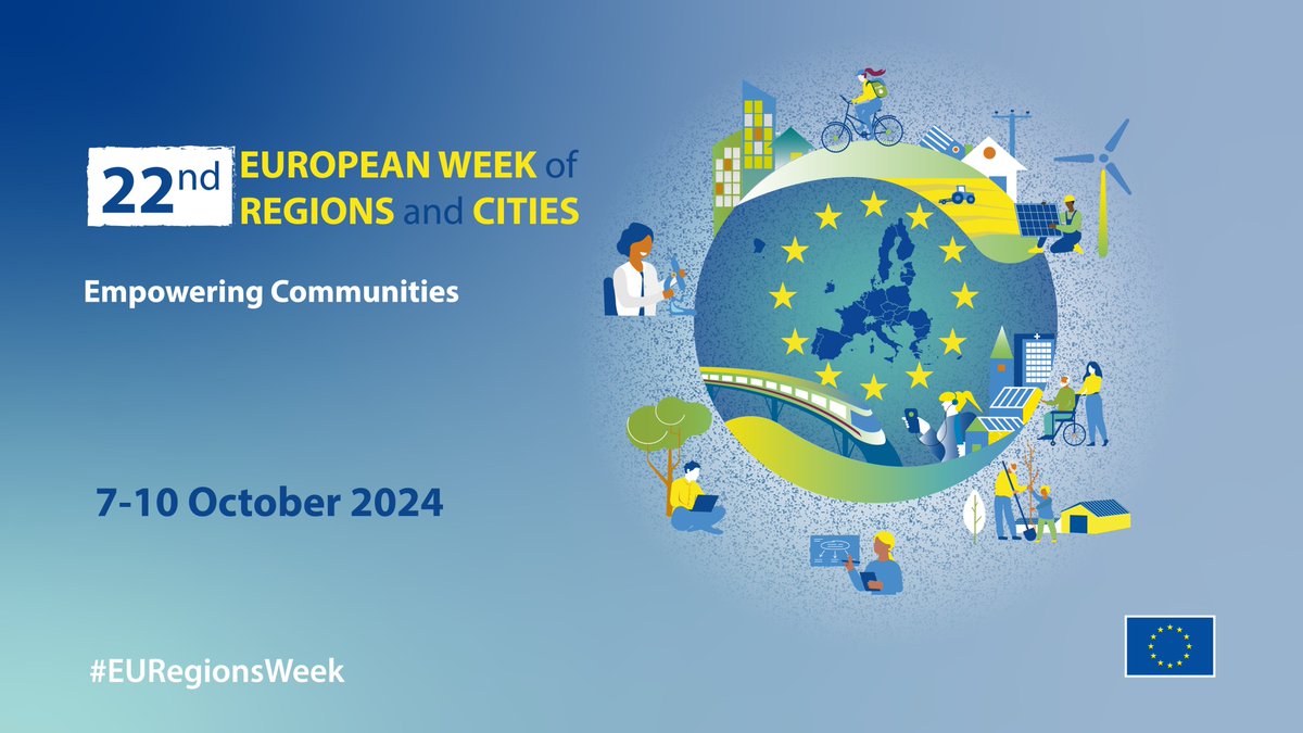 Fostering #rural regeneration through local talent: a #skill set for the #smartcommunities’ workforce 📢 

🗓️ 8 October 2024 
📍 Albert Borschette Congress Center, AB-3A (Brussels)  

Here for more 👇
regions-and-cities.europa.eu/programme/2024… 

#EURegionsWeek