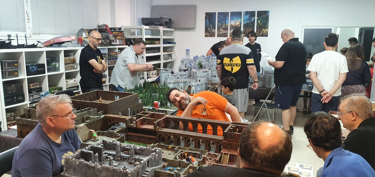 Ludic_Dragon's tweet photo. Some photos from the last DUN Day before editing a video. Players only used hero sheets with all their equipment and skills. These were cooperative games in very different scenarios. Monsters, factions, some NPCs and the goal of getting as much loot as possible!!  
#dungeoncrawl https://t.co/Pgv367v7SB