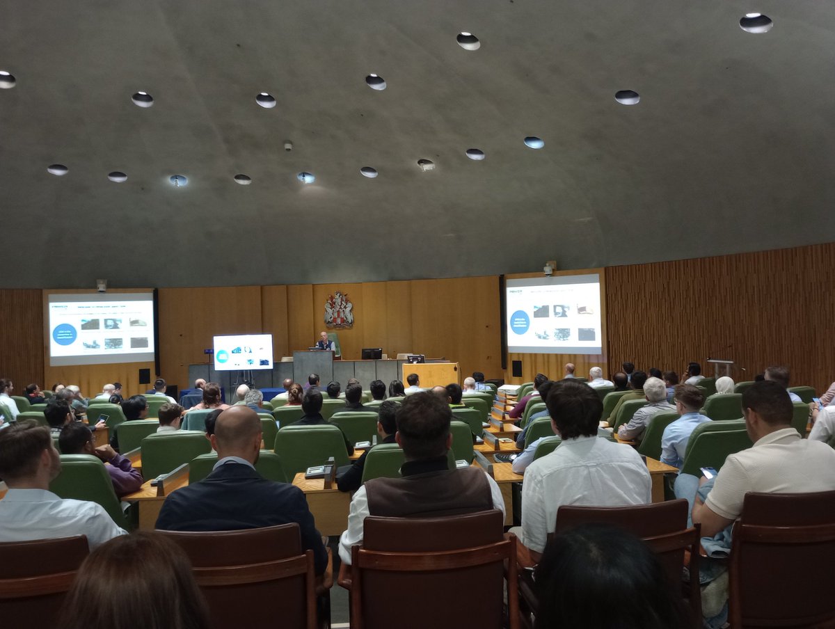 Day 1 of the CPE 2024 Conference.  It's a full house and the conference chair <a href="/SEPCDT/">SEP CDT</a> Director <a href="/VolkerPickert/">Volker Pickert</a> looks the part in the prestigious Council Chamber's Chair
#PEMD 
<a href="/Power_Group_NCL/">Electrical Power Newcastle University</a> <a href="/GroupPemc/">PEMC Research Group, University of Nottingham</a>