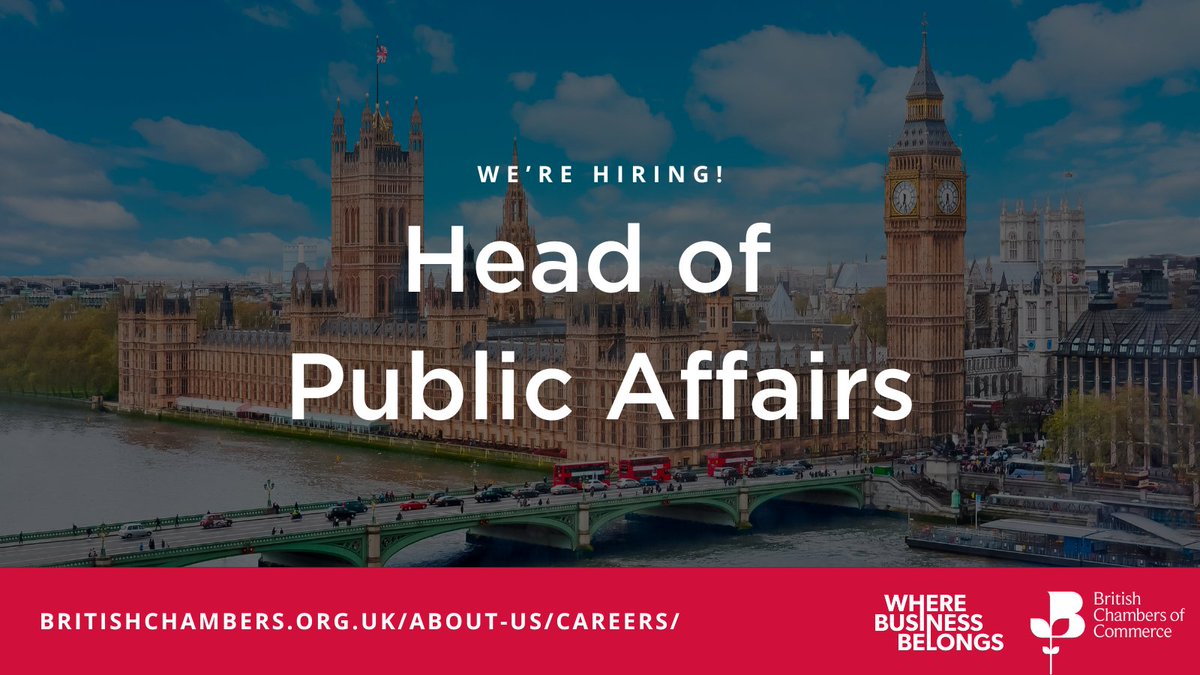 We're looking for an experienced Public Affairs Lead, to join our fantastic team, at a pivotal moment with a new government in place. You’ll have the chance to shape and drive our advocacy efforts across the UK and on the global stage. 

More👉 ow.ly/bhEf50SwRo4

#Hiring