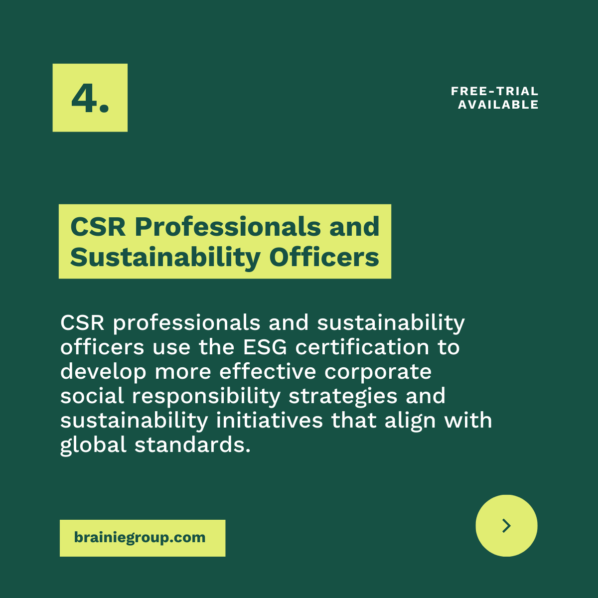 Brainie12's tweet photo. Dive into Part 7 of our ESG Investing Insights: Who Benefits from the ESG Certificate? 🌍💼   Discover how this certification offers valuable ESG integration tools for a range of professionals. Visit https://t.co/ahHXO1Axg1 to get started.   #CFAESG #sustainableinvesting https://t.co/kfl1zMRkUx
