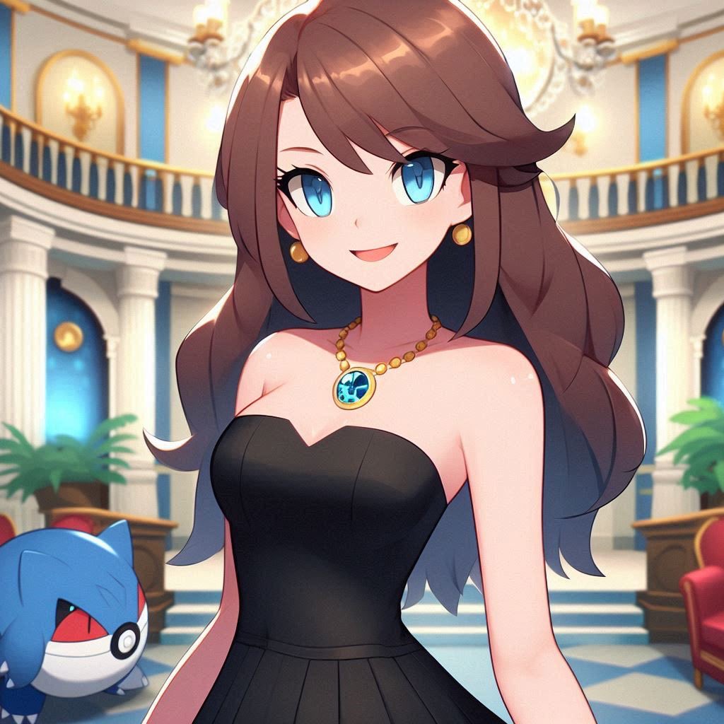 PiratePon's tweet photo. Trainer Blue’s Fancy Mansion. #pokemon #trainerblue #bingimagecreator https://t.co/zKGK6FyqBd