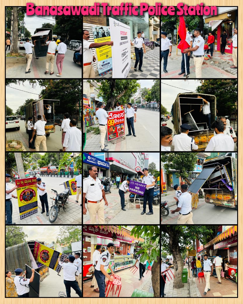 DCPTrEastBCP's tweet photo. ಈ ದಿನ ಸಂಚಾರ ಪೂರ್ವ ವಿಭಾಗದ ಸಂಚಾರ ಪೊಲೀಸ್ ಠಾಣಾ ವ್ಯಾಪ್ತಿಗಳಲ್ಲಿನ ಪಾದಚಾರಿ ಮಾರ್ಗದಲ್ಲಿದ್ದ ಅನಧಿಕೃತ ಅಂಗಡಿ ಮುಂಗಟ್ಟುಗಳು &amp; 225 ಕ್ಕಿಂತಲೂ ಹೆಚ್ಚು ಬಿಲ್ ಬೋರ್ಡ್ ಗಳನ್ನು ವಿಶೇಷ ಕಾರ್ಯಾಚರಣೆ ಕೈಗೊಂಡು ತೆರವುಗೊಳಿಸಿ ಪ್ರಕರಣಗಳನ್ನು ದಾಖಲಿಸಿ ಪಾದಚಾರಿಗಳ ಸುಗಮ ಸಂಚಾರಕ್ಕೆ ಅನುವು ಮಾಡಿಕೊಡಲಾಯಿತು. #ReclaimFootpath https://t.co/ohI7joouto