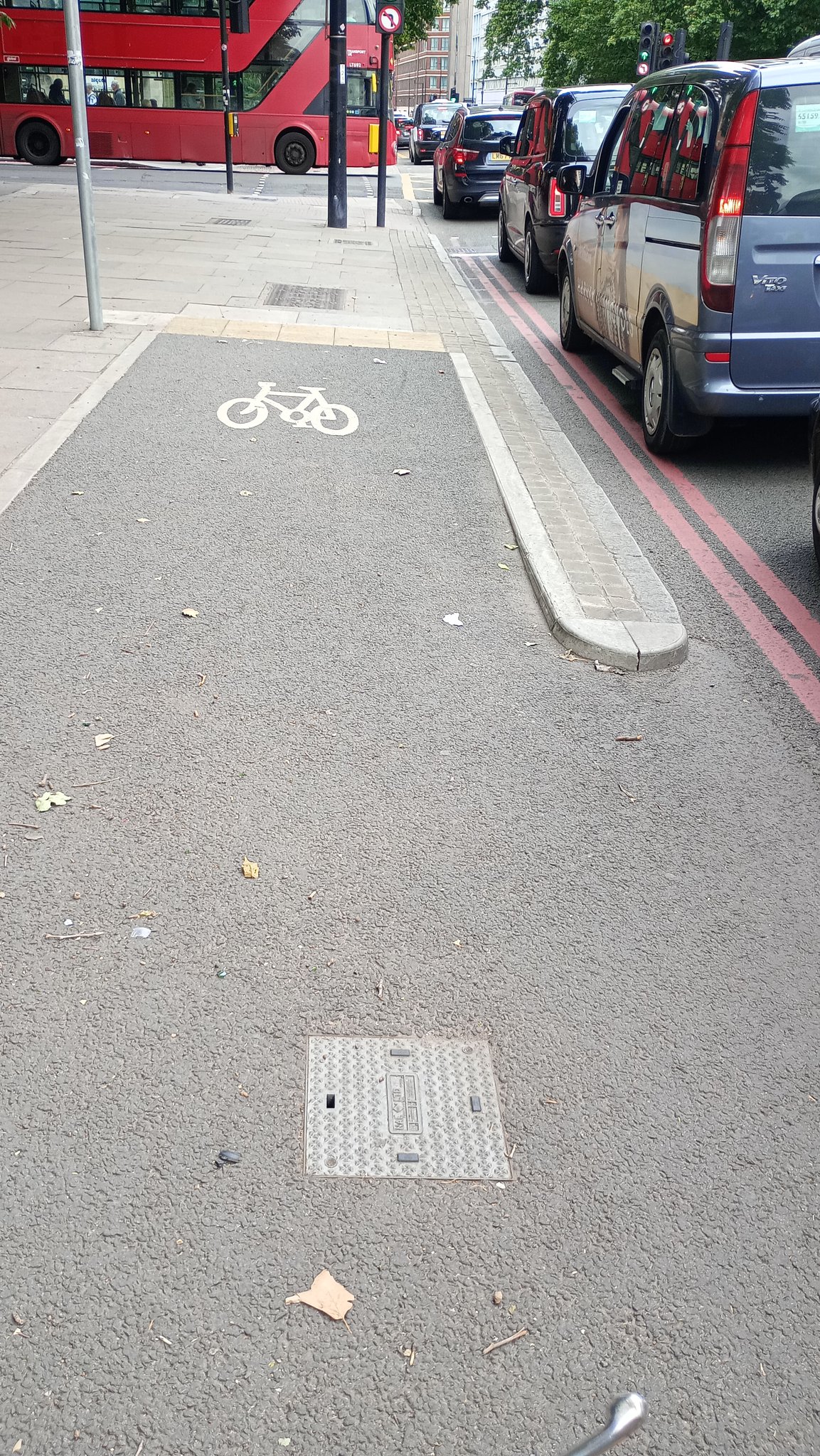 Euston road cycle lane hotsell