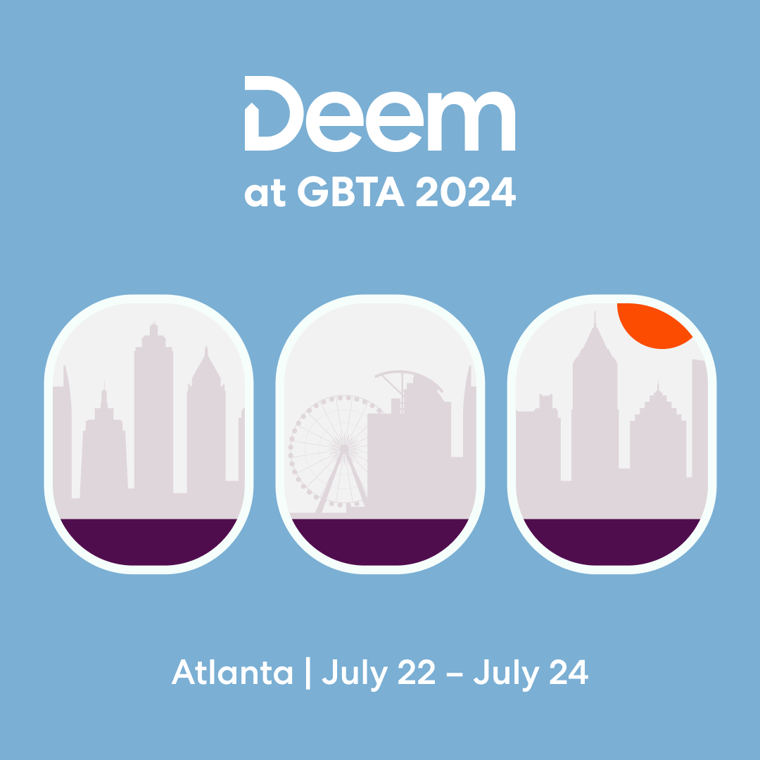 With Deem, it’s easy to overhaul any travel program into something they’ll love. 

Meet us at #GBTA2024 👉 eu1.hubs.ly/H0b4DTq0

#TravelManagement #CorporateTravel