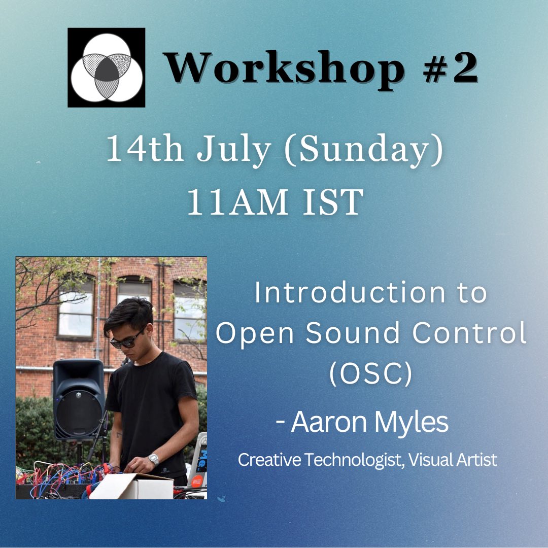 Ever wondered how to pass information between your devices? Or control audio and video with the gyroscope of your phone? Learn the possibilities of #OSC in our upcoming workshop with Aaron Myles. Attend on our Discord server: discord.gg/pdJfQ43ttW

#musictech #creativecoding