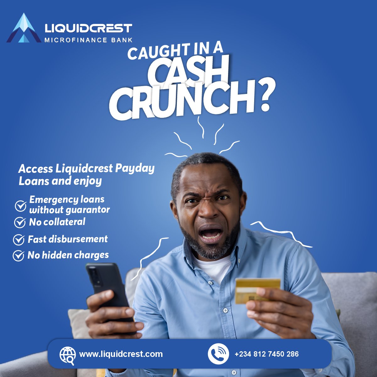 LiquidcrestMfb's tweet photo. We at Liquidcrest are with you through life's ups and downs, offering personalized solutions powered by cutting-edge technology.

Your financial journey, simplified and secure.
Visit our website to explore your options or send us a DM to apply now.
#Cash #loan #loanservices https://t.co/yQRGWiffw7