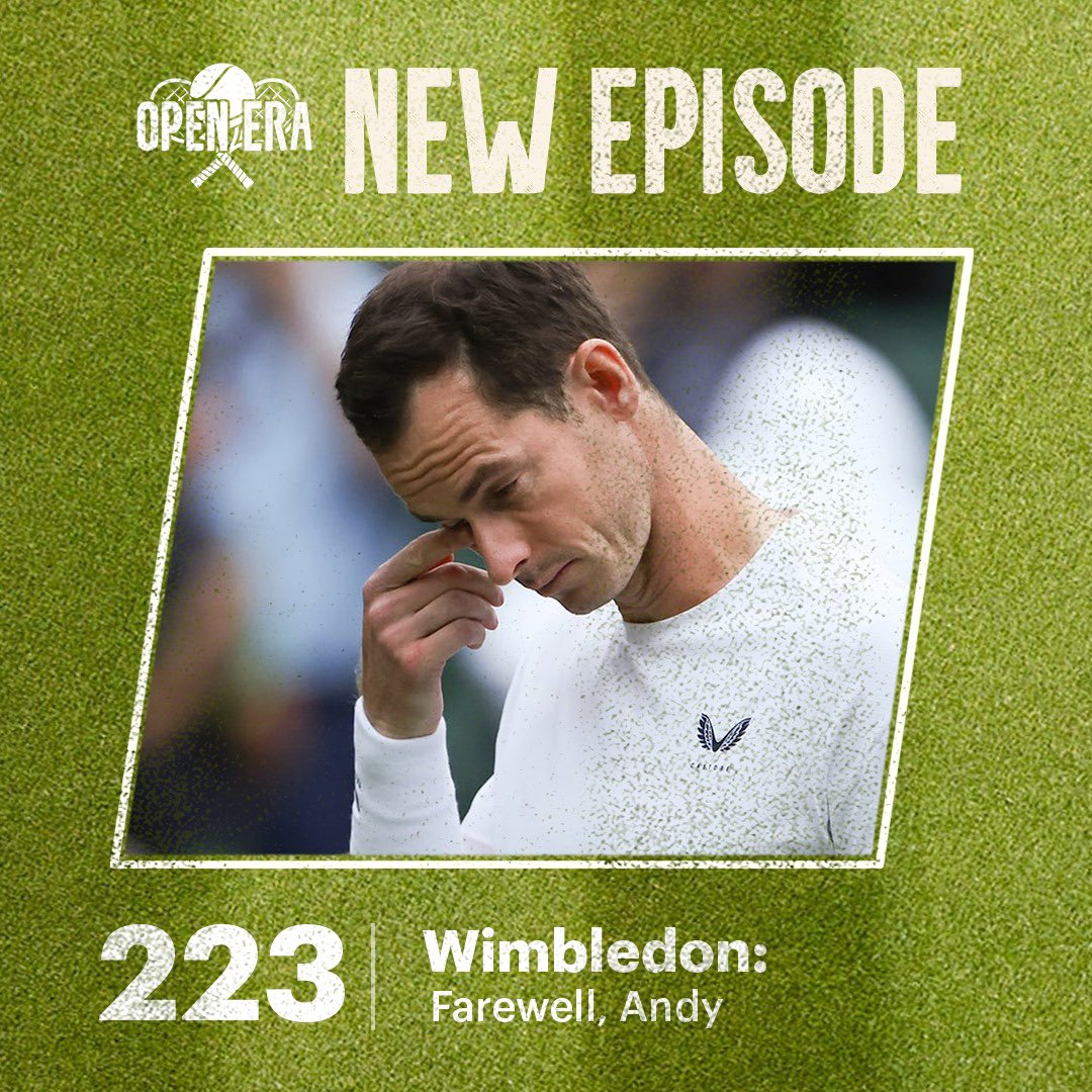 🎾🍓 New Open Era! 🎾🍓

Simon and <a href="/DesaiDevang/">Devang</a> are back for a #Wimbledon  check-in!

• Andy Murrray’s SW19 farewell
• Wide open Women’s draw 
• Alcaraz and Sinner survive  
• Djokovic on saving club tennis, BO3 first week plus more! 

🎙️ link.chtbl.com/openera