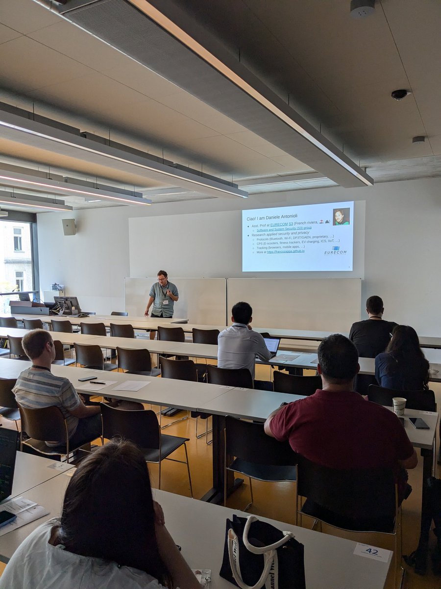 Dario Stabili (@0xbros) on Twitter photo ACSW'24 kicked off with the opening keynote from Daniele Antonioli (<a href="/francozappa/">Daniele Antonioli</a>) about "formation and Entertainment for Automotive Researchers: A Fresh Look into Proximity and Remote Attacks on Vehicles" ACSW'24 kicked off with the opening keynote from Daniele Antonioli (<a href="/francozappa/">Daniele Antonioli</a>) about "formation and Entertainment for Automotive Researchers: A Fresh Look into Proximity and Remote Attacks on Vehicles"