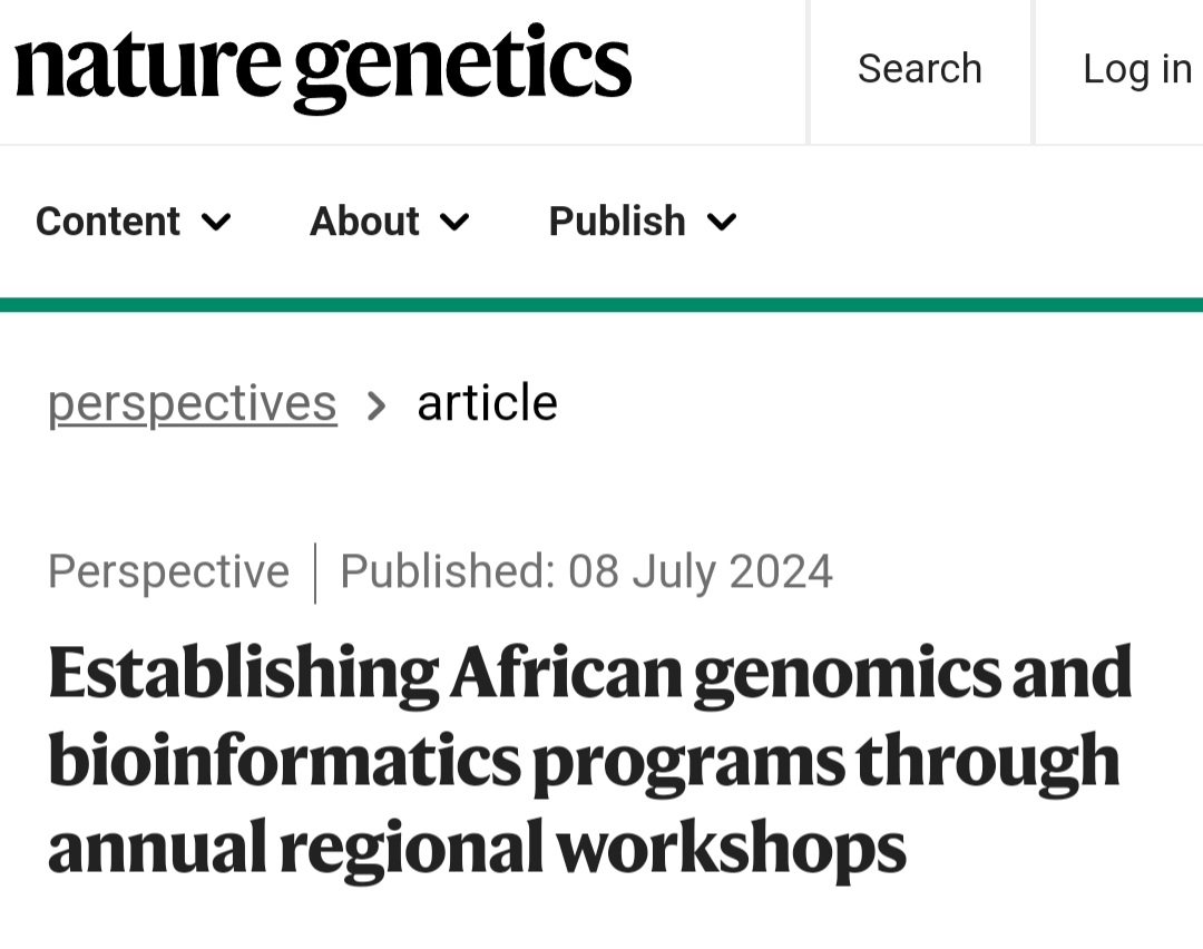 ThankGod Ebenezer (@thankgod_ebenez) on Twitter photo In 2023 I led negotiations involving 9 corporations & 24 African institutions that trained 408 African scientists in genomics & bioinformatics. That effort, with >100 African authors, is now published in <a href="/NatureGenet/">Nature Genetics</a>. Thanks to all contributors: nature.com/articles/s4158… In 2023 I led negotiations involving 9 corporations & 24 African institutions that trained 408 African scientists in genomics & bioinformatics. That effort, with >100 African authors, is now published in <a href="/NatureGenet/">Nature Genetics</a>. Thanks to all contributors: nature.com/articles/s4158…