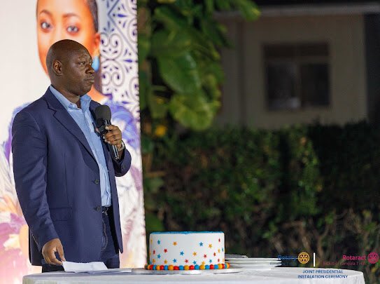 RCKla7Hills's tweet photo. Mr. Kwame Ejalu Ejuku, Chairman of the UETCL board, applauded Rotary as an organization where every penny given achieves its intended purpose, highlighting it as one of the magics of Rotary. #Magicyear https://t.co/IxyEZwS9tm