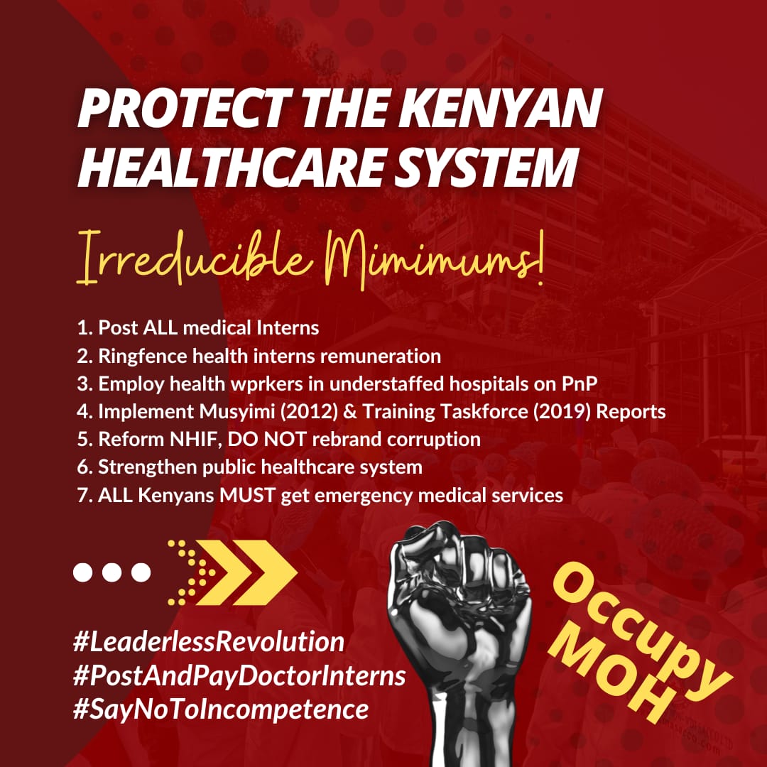 The irreducible minimum of today's protests by medics.
Vivaa!
#OccupyMOH