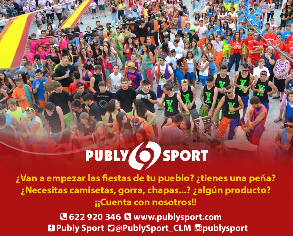 ❤️ ¿Van a empezar las fiestas de tu pueblo? ¿tienes una peña? ¿Necesitas camisetas, gorras, chapas...? ¿algún producto...? 

💙 ¡Cuenta con nosotros!

📲 publysport.com