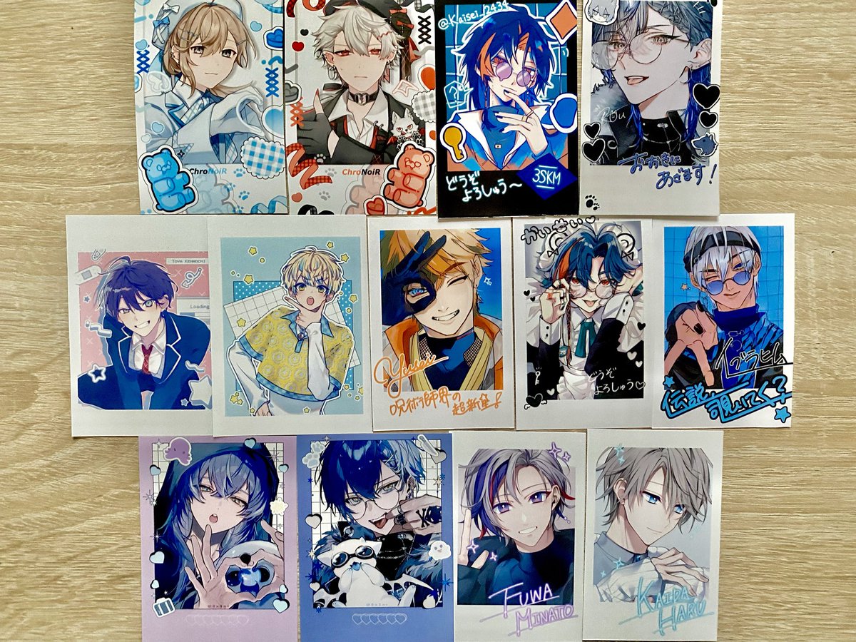 にじさんじのチェキ風ネップリ達！ 素敵なイラストのネップリ登録 毎度