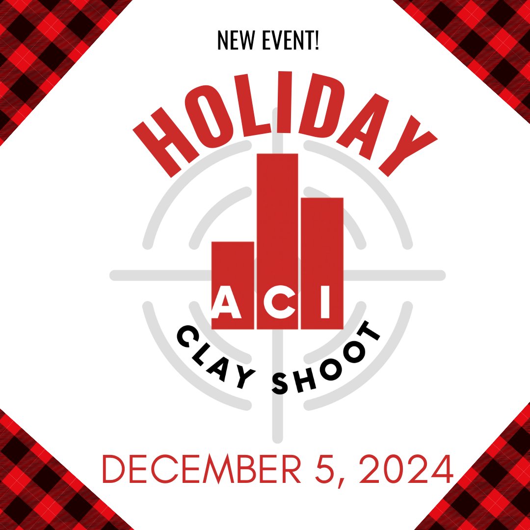Allied Construction Industries (@aci_cincinnati) on Twitter photo ANNOUNCEMENT: You asked, we answered! We've added a third ACI Clay shoot on December 5, 2024! These events sell out each year, so don't miss your chance to register or sponsor! members.aci-web.com/events/ClaySho…
Few spots remain for the ACI October Clay Shoot: members.aci-web.com/events/Clay-Sh… ANNOUNCEMENT: You asked, we answered! We've added a third ACI Clay shoot on December 5, 2024! These events sell out each year, so don't miss your chance to register or sponsor! members.aci-web.com/events/ClaySho…
Few spots remain for the ACI October Clay Shoot: members.aci-web.com/events/Clay-Sh…
