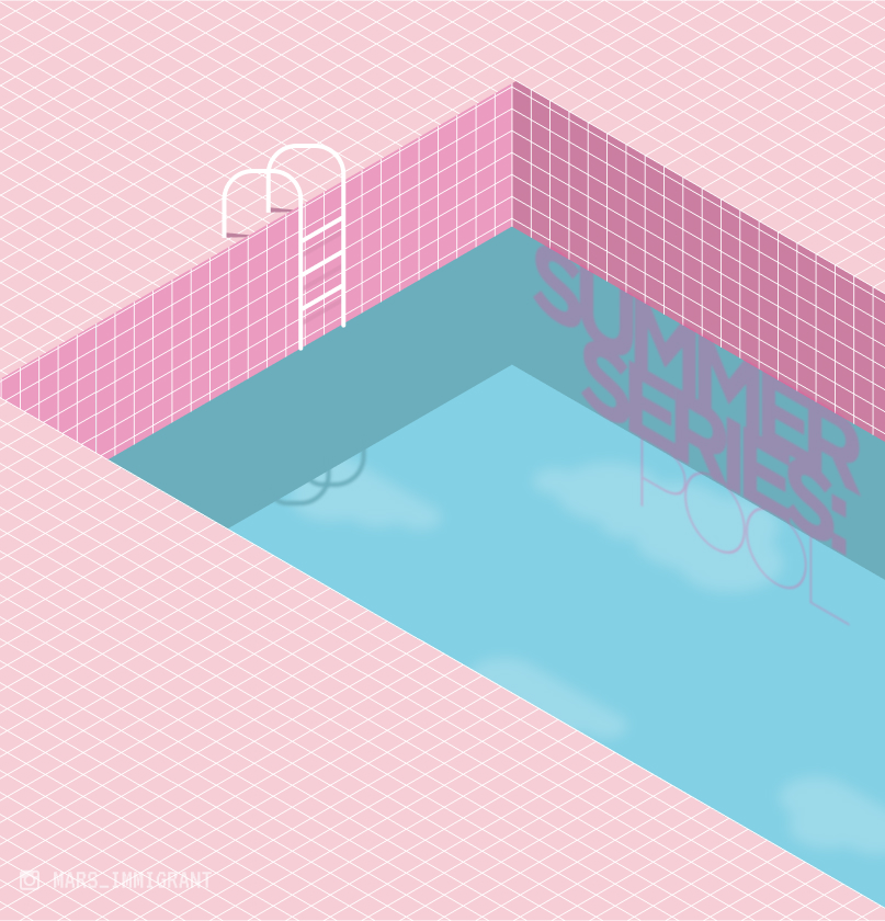 KRLQK's tweet photo. Summer series: pool #illustration #GraphicDesign #minimalist https://t.co/MQehKMEjaE
