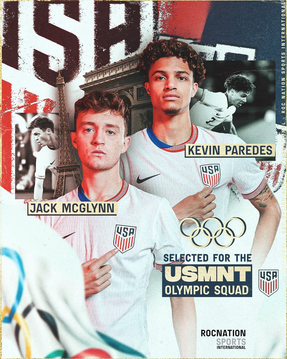 .<a href="/JackMcGlynn7/">Jack McGlynn</a> and <a href="/KParedes_7/">Kevin Paredes</a> are named in the US Olympic squad 🇺🇸 

Next stop, Paris ✈️

#Olympics | #Paris2024