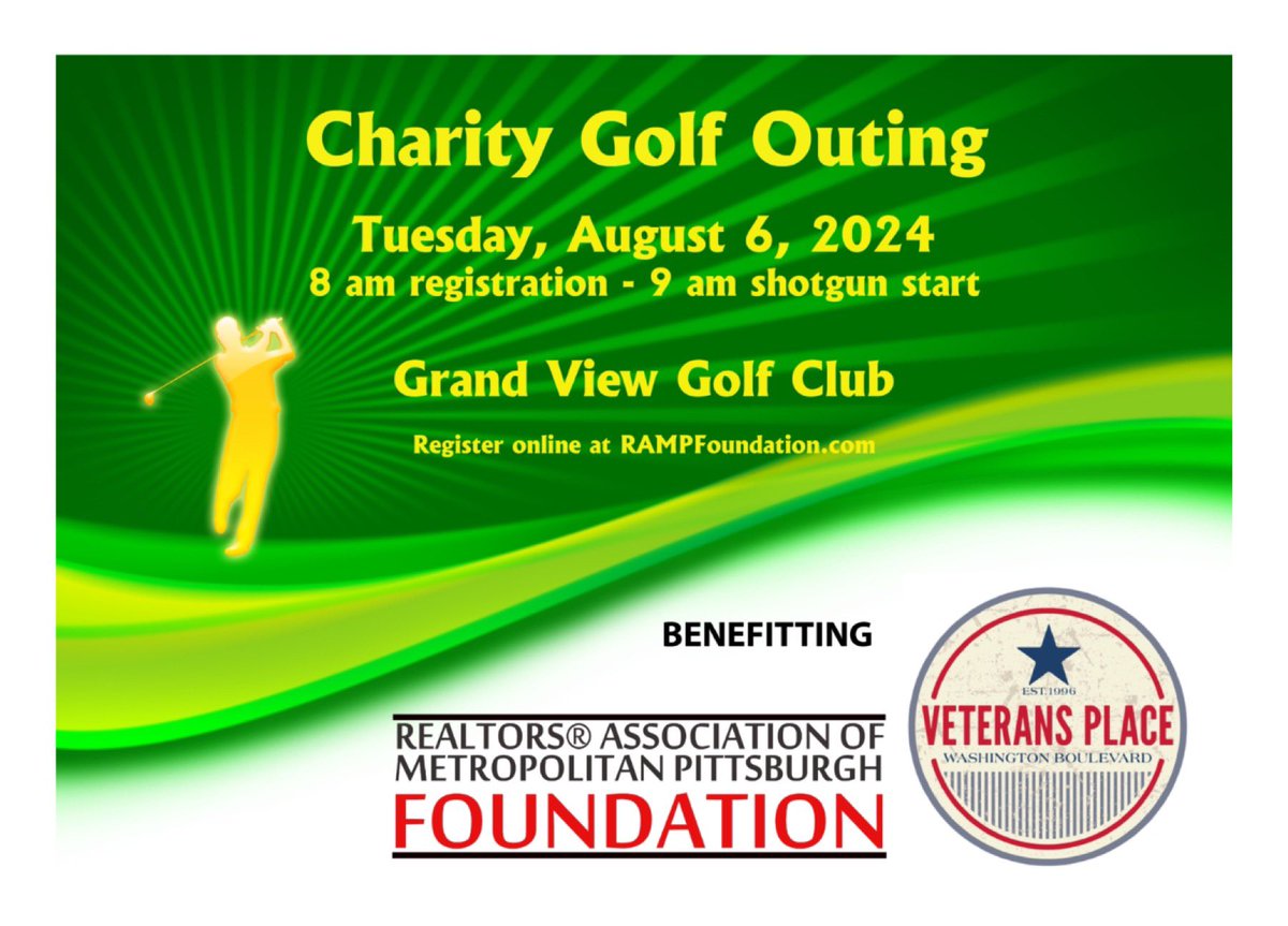 Golf with us! Aug 6! #golf #golfouting #charitygolf #giveback #realtors #veterans #veteransplace 

realtorspgh.com/about/ramp-fou…