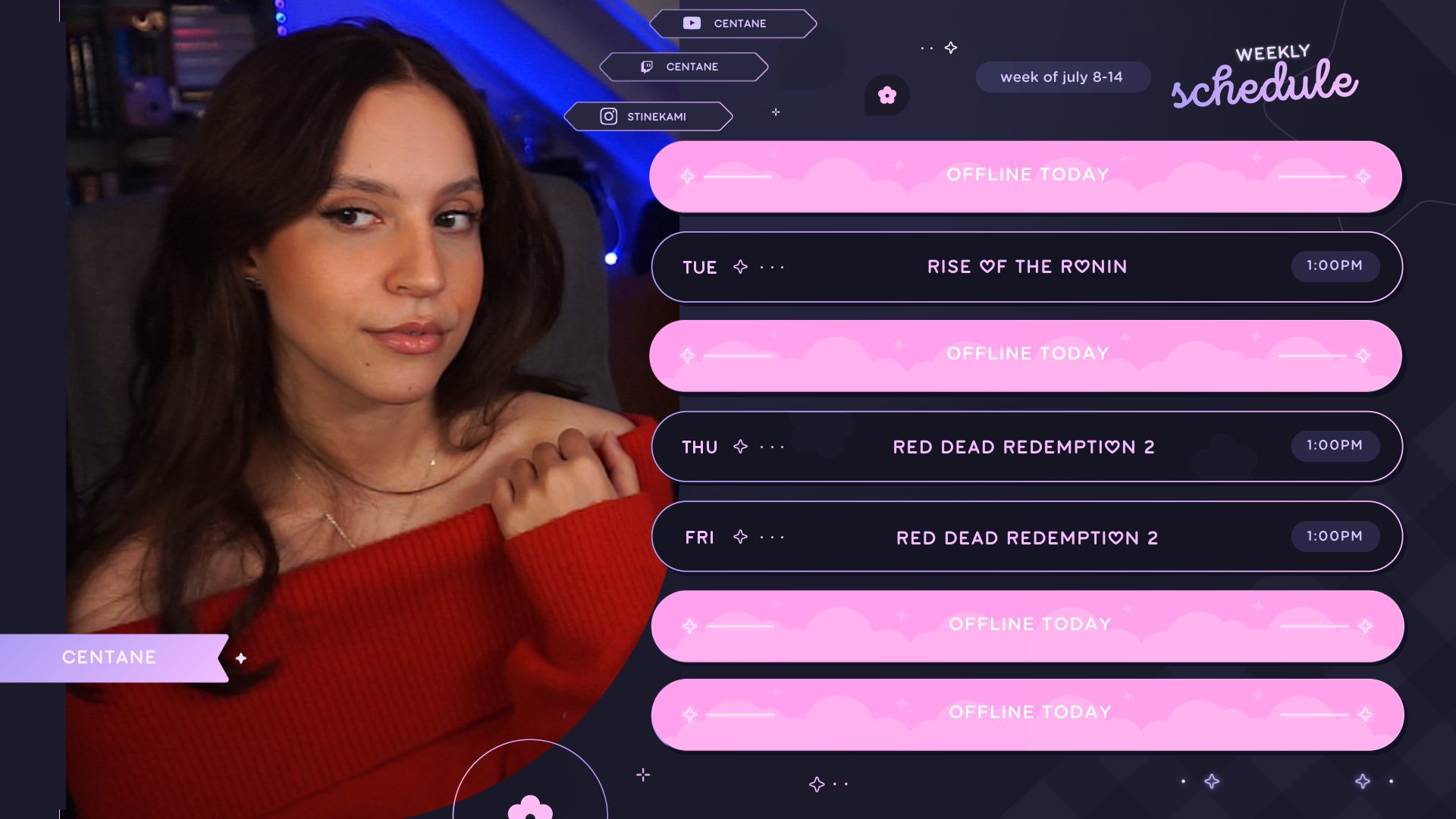 Kamilla on X: “streams this week, times in CEST 🩷 videos daily on 