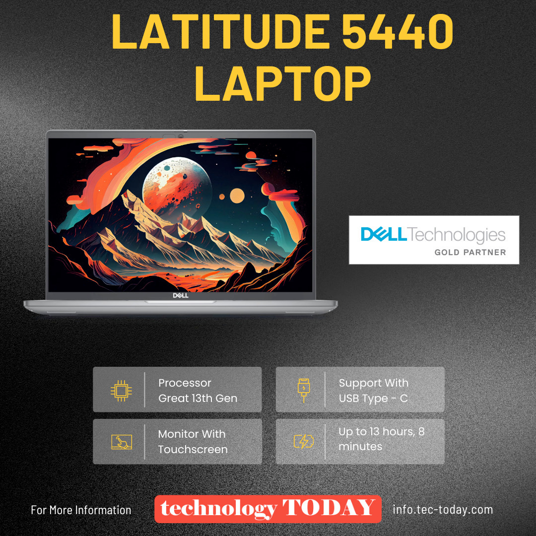 tec_today's tweet photo. The future belongs to the doers! Illuminate your path with the new Dell Latitude 5440, where bright ideas come to life. 💻 Discover More: https://t.co/1GJqLLtaKY  📧 Contact Us: info@tec-today.com #TechToday #Latitude5440 #ExecutiveTech #TopPerformance