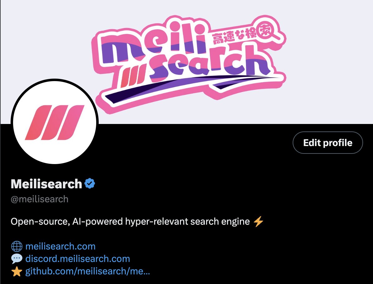 Meilisearch tweet media