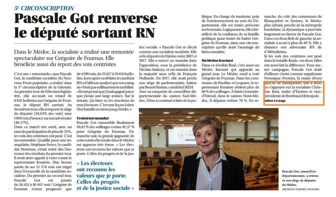 YannickLaborde's tweet photo. Hé oh @SO_Bordeaux depuis quand @christinebost est vice-présidente de @BxMetro ??? Ça, s'était avant 👌#gironde #legislatives2024 #Bordeaux https://t.co/mTL32iHBZQ