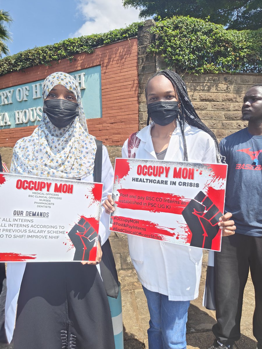 CS_Koskey's tweet photo. We'll be here at Afya house for as long as Nakhumicha wants.
Afya house
#OccupyMOH https://t.co/T3tecoXXmi