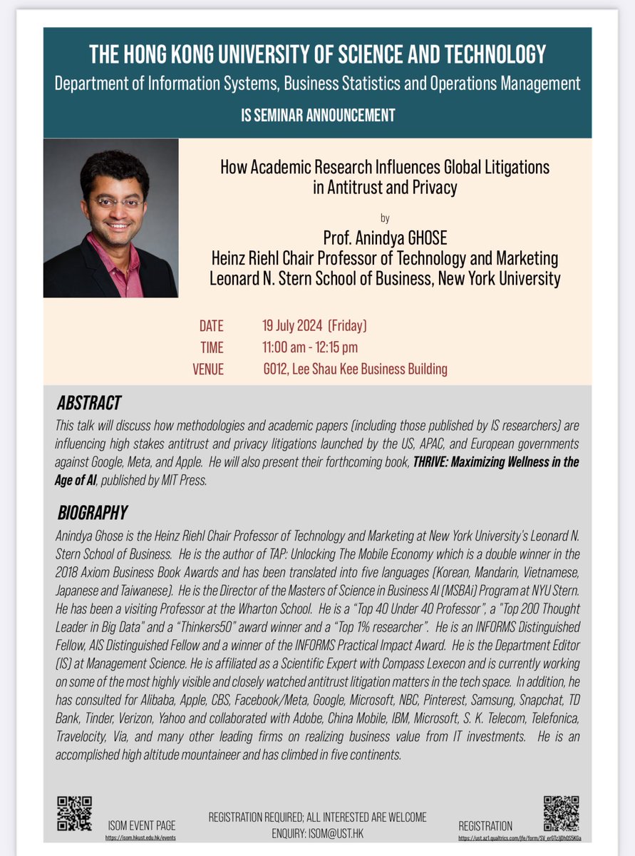 Looking forward to my international book tour to launch the next book, THRIVE co-authored with the amazing <a href="/ravibapna/">ravibapna</a>. If you are in Hong Kong or Seoul, please stop by. Would love to say 👋 The book can be pre-ordered at 

amazon.com/Thrive-Maximiz…