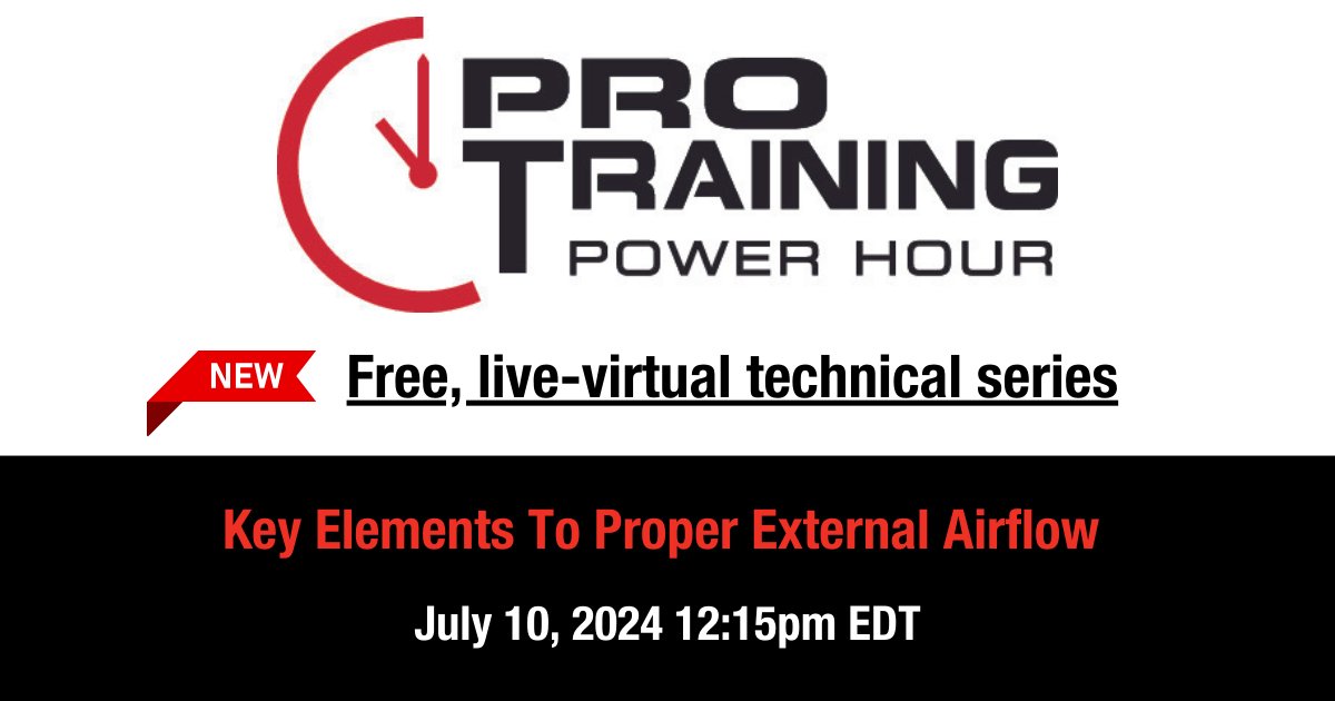 StandardBrand's tweet photo. 📣 There's still time to sign up for the next free, live-virtual Power Hour session taking place this Wednesday, July 10th at 12:15pm EDT. Join Standard’s Pro Training team to learn all about the Key Elements To Proper External Airflow. Sign up: https://t.co/MgvRWVSjYR. https://t.co/6T0joya1Mz