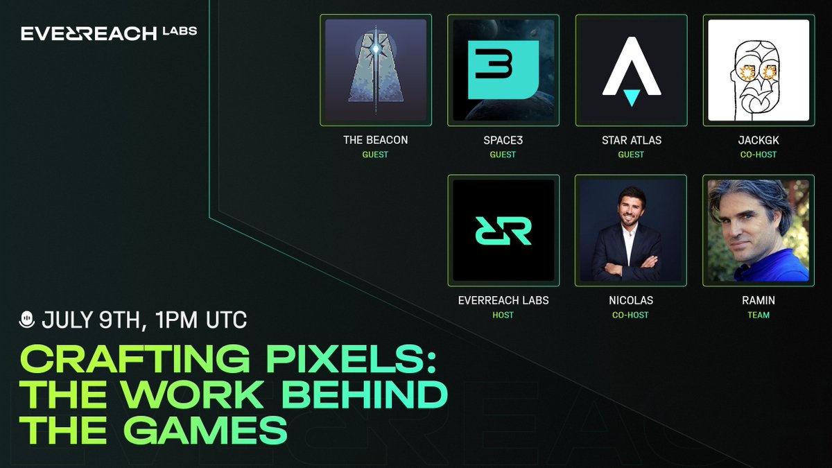 Everreach Labs is developing REVENGE, the first co-op FPS PVE that allows spectators to connect with players.

Let's discuss the build of our game as well as the games of our partners!

📅 July 9th, 1PM UTC
🔗 x.com/i/spaces/1LyxB…

Will you be attending? Comment MARA below...