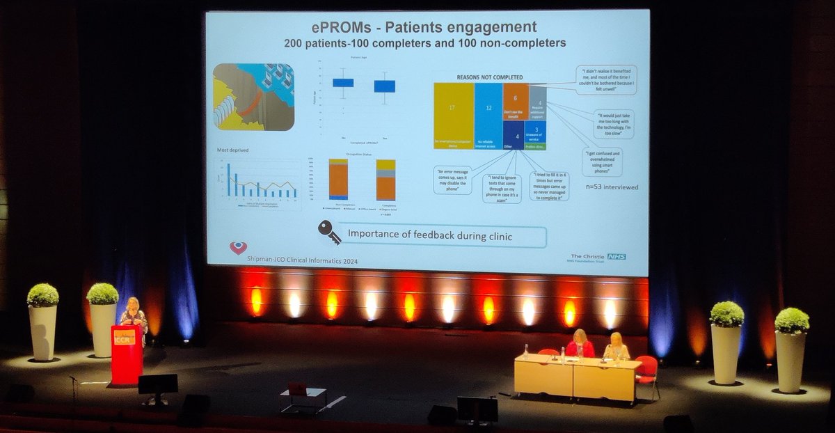 Eliana Vasquez O π¨π΄π³π±π¬π§ (@elivaos) on Twitter photo Another fantastic #ICCR2024 key note talk: <a href="/finn_corinne/">Corinne Faivre-Finn</a> on real world data/evidence. Complementing randomised controlled trials to answer questions for all patients treated in a real setting! Not only for clinician-assessed tests but also including patient reported outcomes. Another fantastic #ICCR2024 key note talk: <a href="/finn_corinne/">Corinne Faivre-Finn</a> on real world data/evidence. Complementing randomised controlled trials to answer questions for all patients treated in a real setting! Not only for clinician-assessed tests but also including patient reported outcomes.