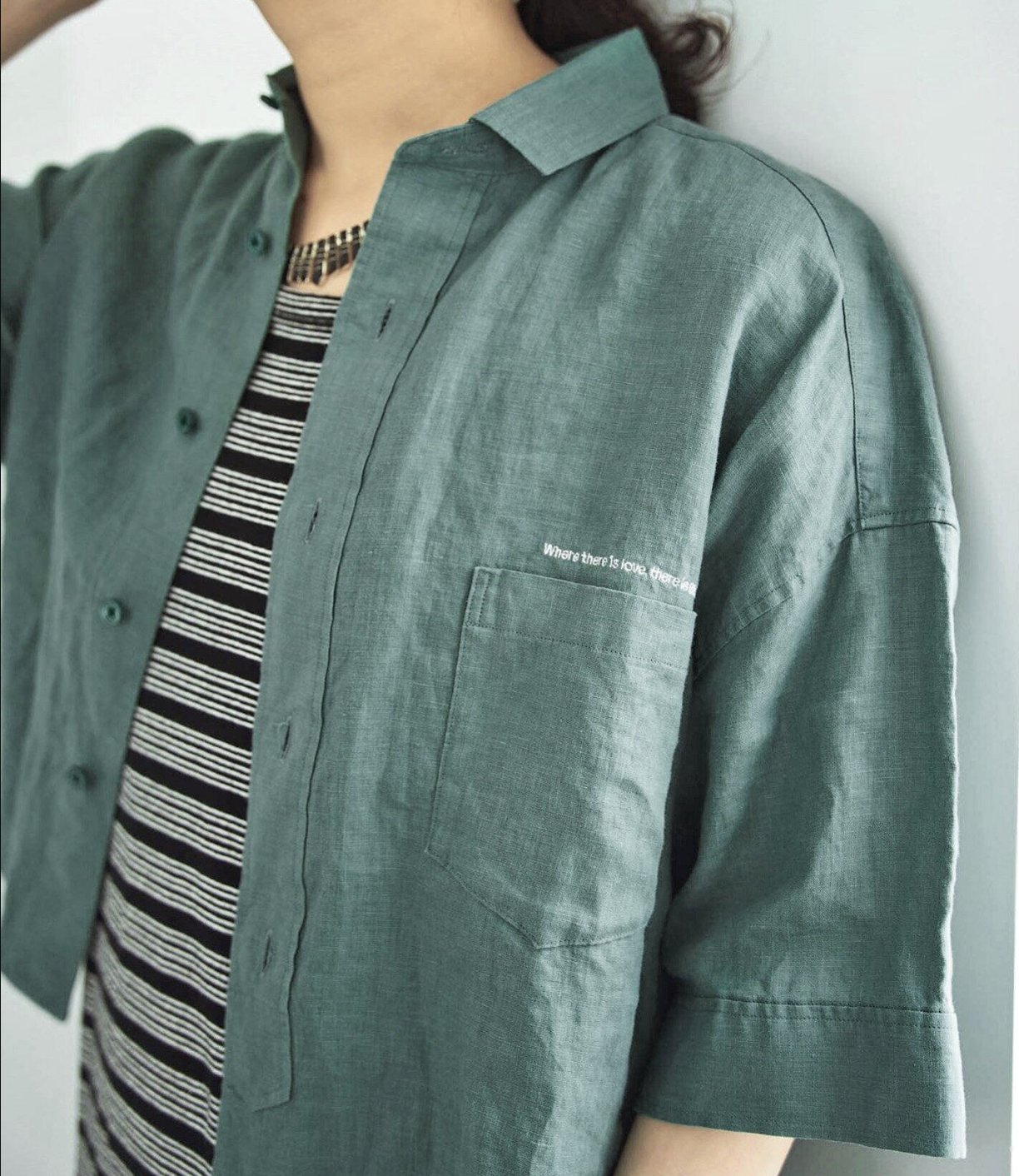 有村架純着用◆美品◆MACPHEE ストライプ ブラウス◆海のはじまり 衣装 Fashion Express on X: 