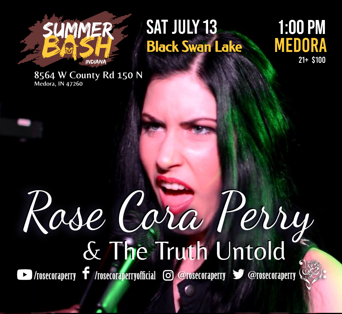 rosecoraperry's tweet photo. THIS Sat July 13, it's happening! We are SUPER stoked to be rocking alongside @joseyscottrocks
@SummerBashInd You don't wanna miss this epicness. Get your tickets now!
#summerbashindiana #joseyscott #saliva #rosecoraperry #indianamusic #indianamusicfestival #muncieindiana https://t.co/Kkr3skExk2